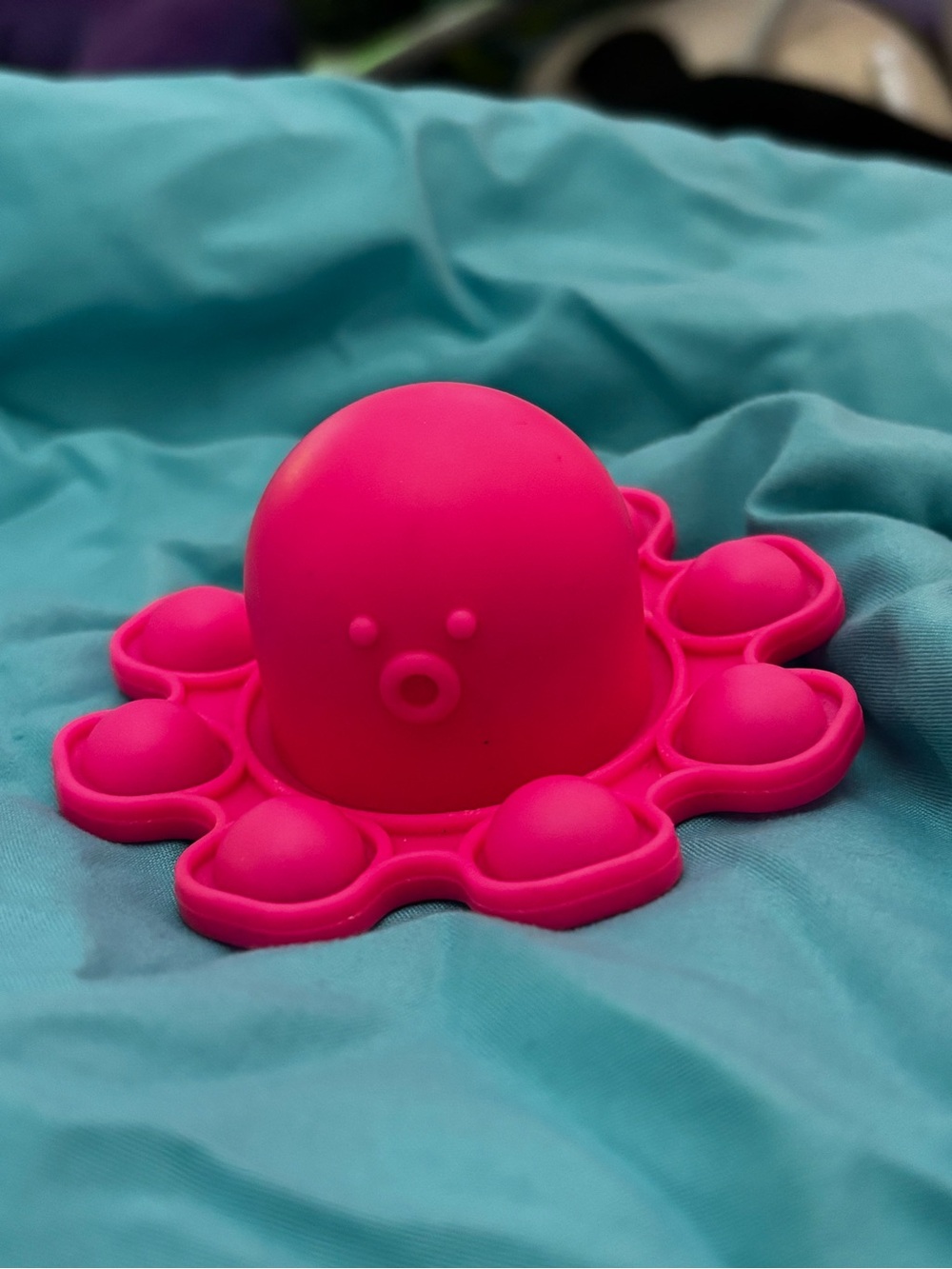 Pink Octopus Pop it Fidget Toy for Kids - Sensory Stress Relief